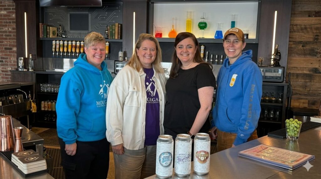 MCC craft beers from Delta Beer Lab including Morgan's Mighty Blue
